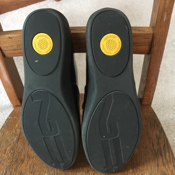 Fitflop F-POP Oxford Sneakers in Shiny Black - Picture 3 of 8